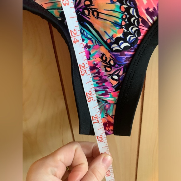 Bodyglove one piece Butterfly Bathingsuit ,high neck zipper back .small - Picture 6 of 14